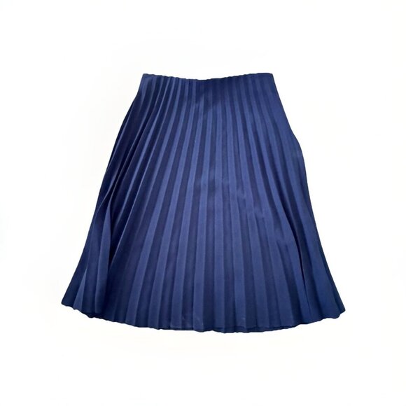 Everlane Skirt Womens Size 2 High Elastic Waist Pleated Chiffon Midi A line - Picture 1 of 7